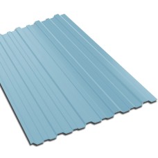 Профнастил стальной несущий односторонний плоский гладкий пастельно-синий фото